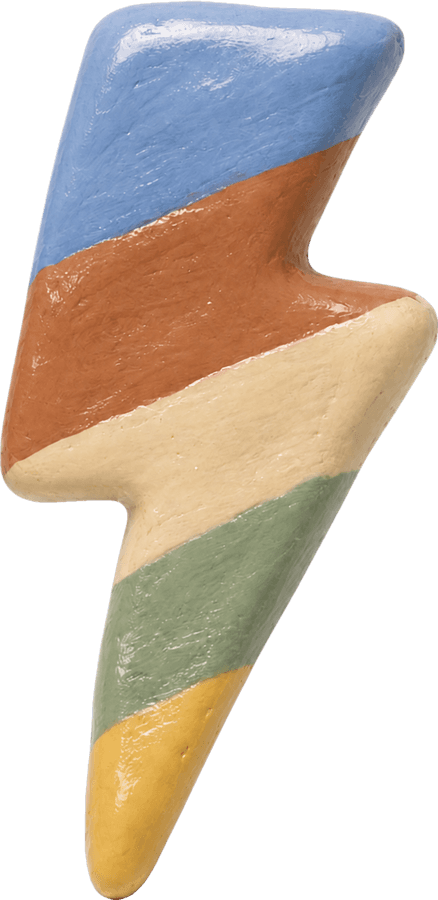 A clay lightning bolt for spaced review
